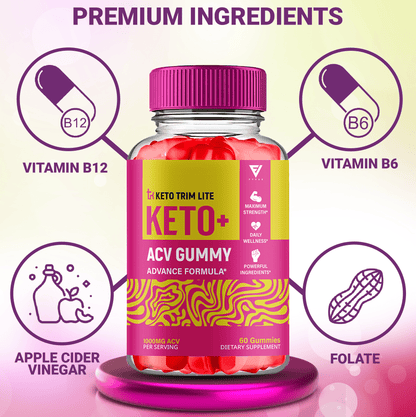 Keto Trim Lite Keto ACV Gummies - Vitamin Place - Apple Cider Vinegar Gummies