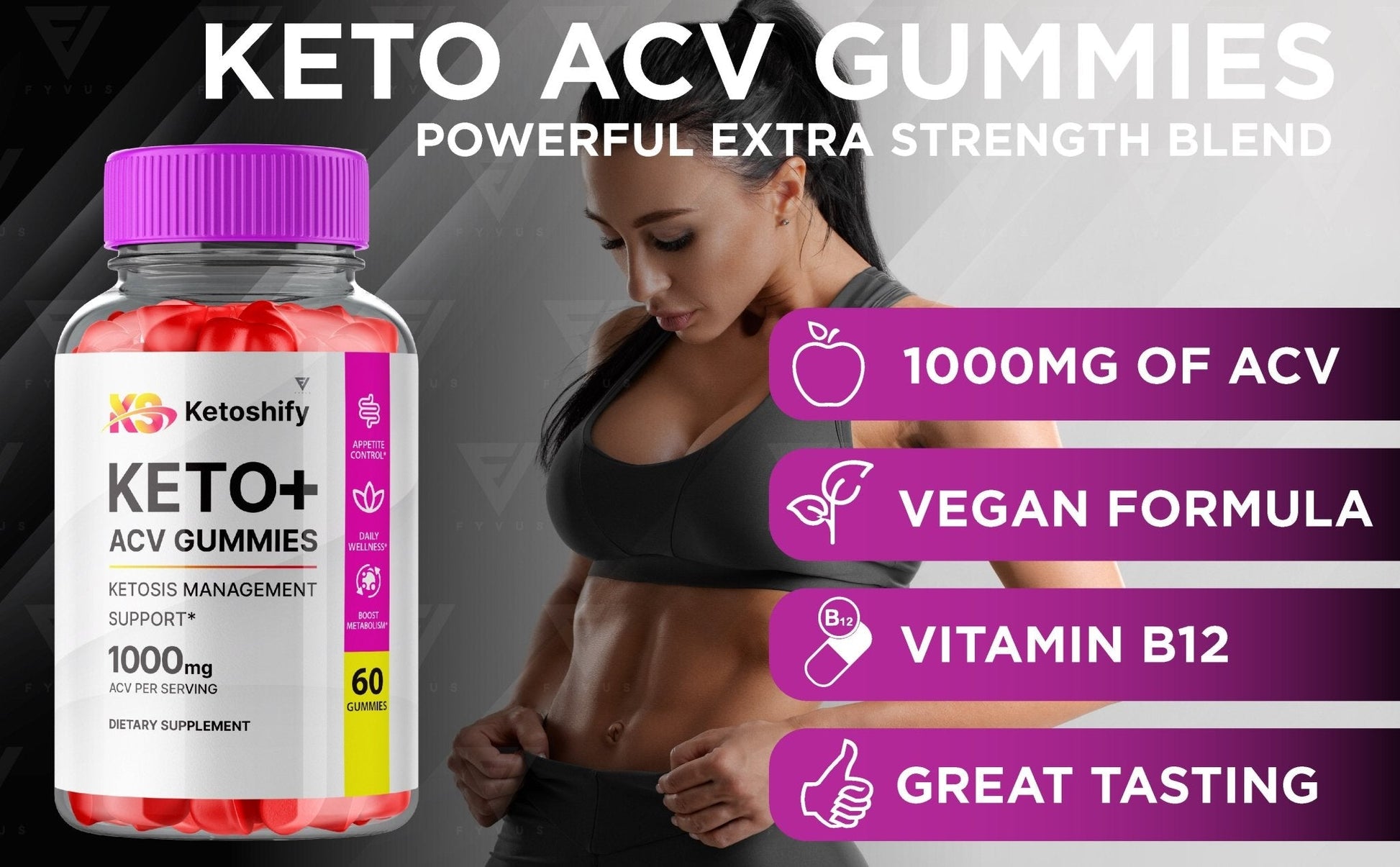 Ketoshify - Keto ACV Gummies - Vitamin Place - Apple Cider Vinegar Gummies