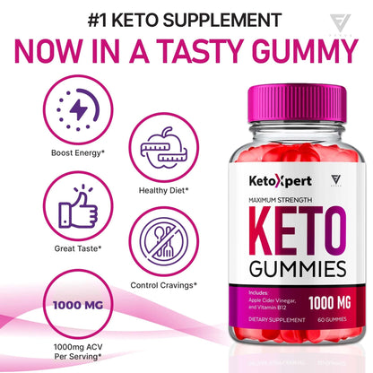 KetoXpert - Keto ACV Gummies - Vitamin Place - Apple Cider Vinegar Gummies