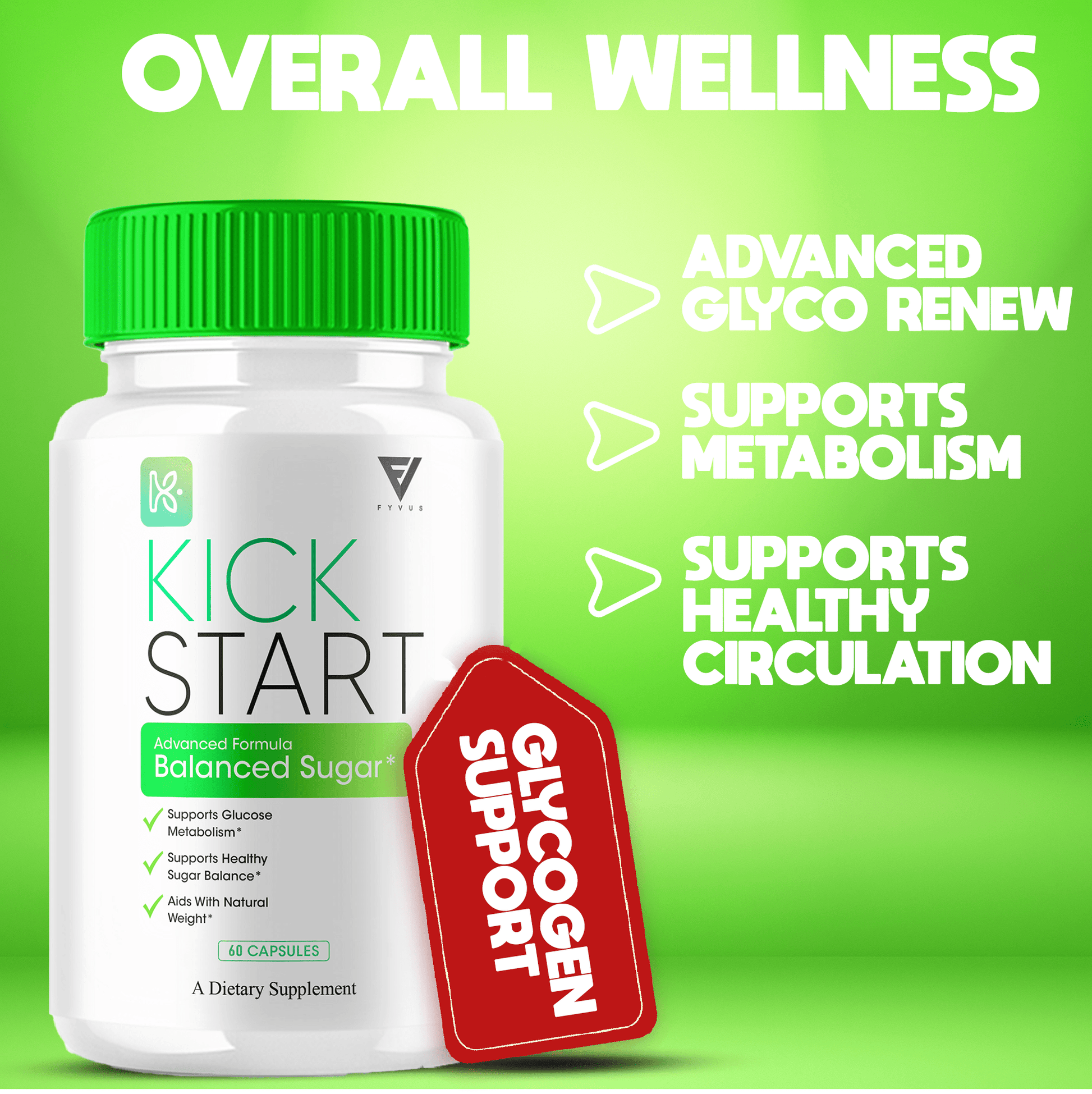 Kick Start Glycogen Capsules – Daily Wellness & Vitality Support | Vitamin-Place