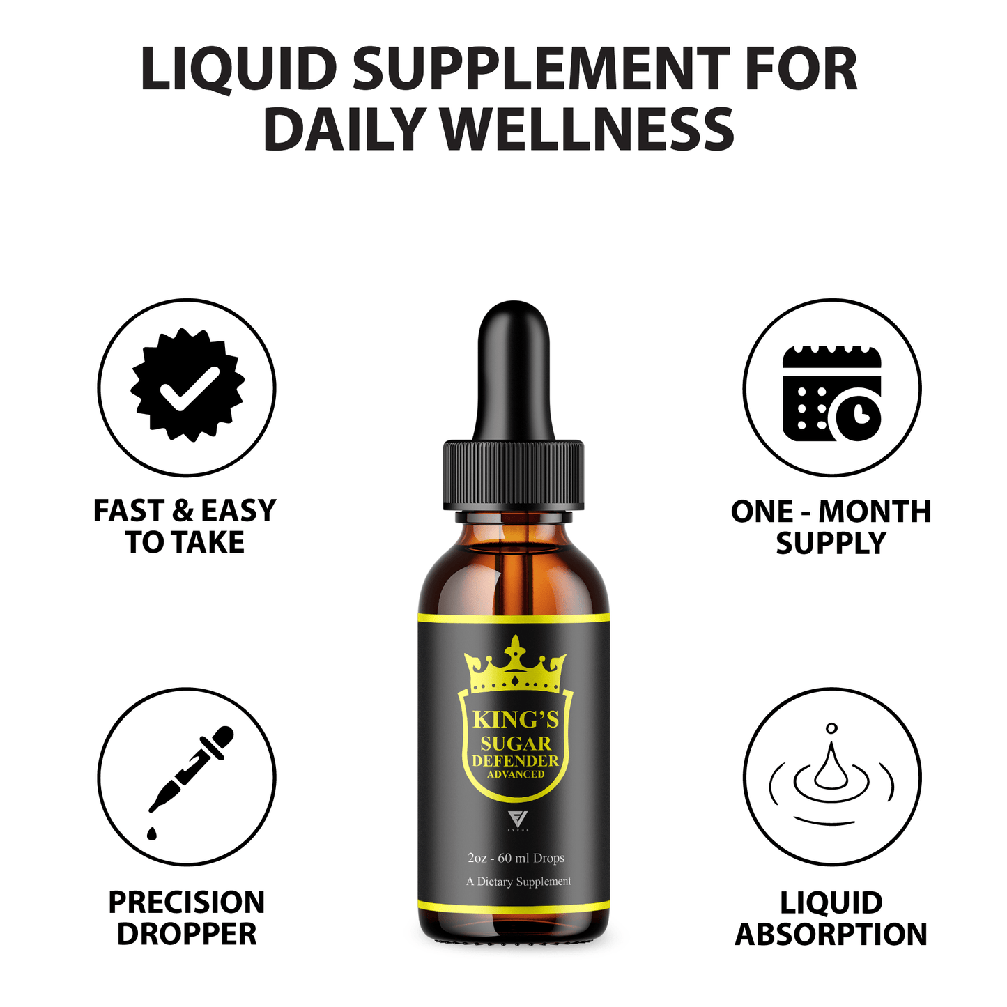 Kings Sugar Defender Drops - Vitamin Place - Drops