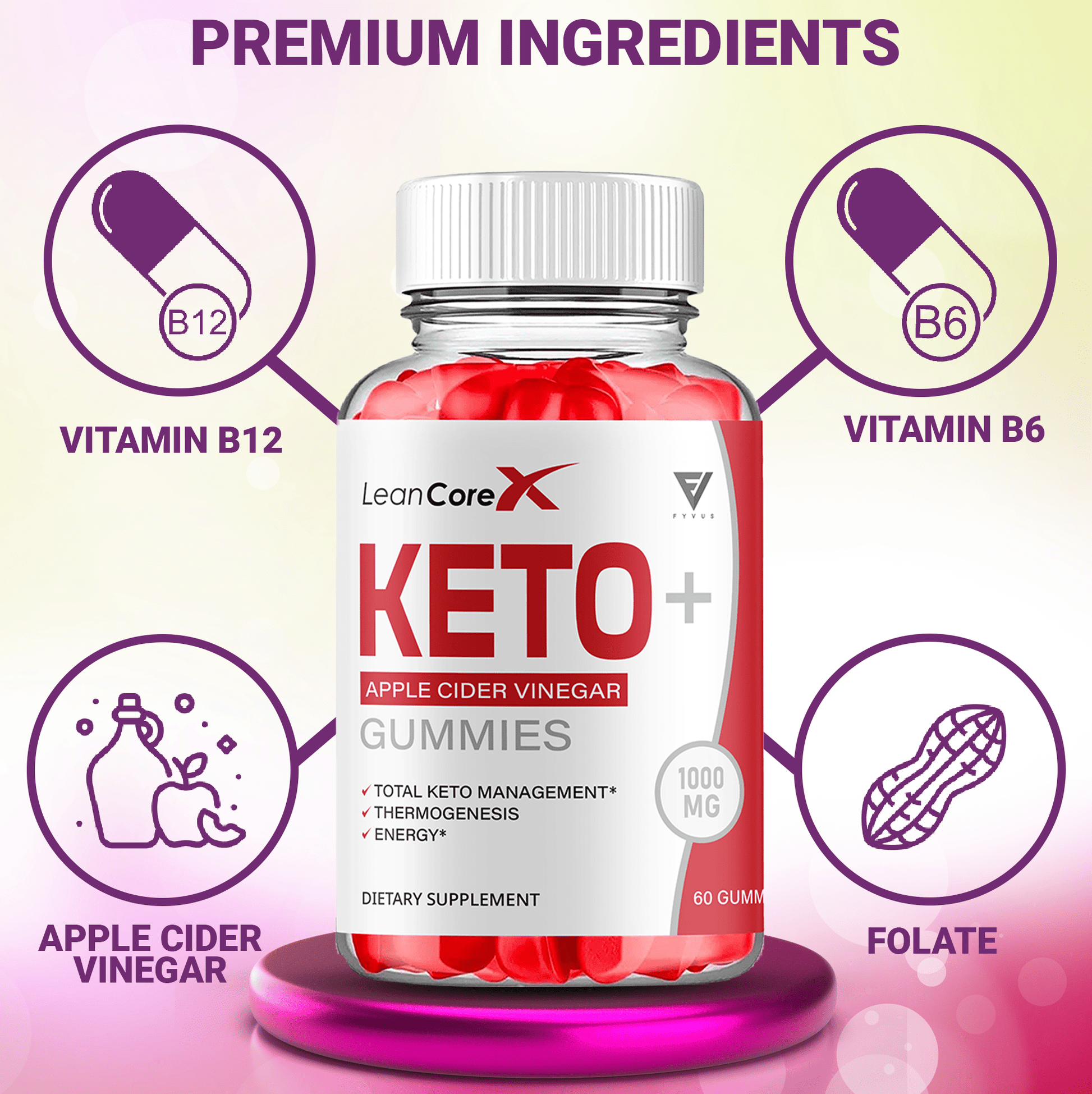 Lean Core X Keto ACV Gummies - Vitamin Place