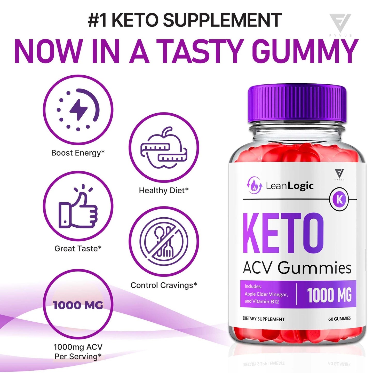 LeanLogic - Keto ACV Gummies - Vitamin Place