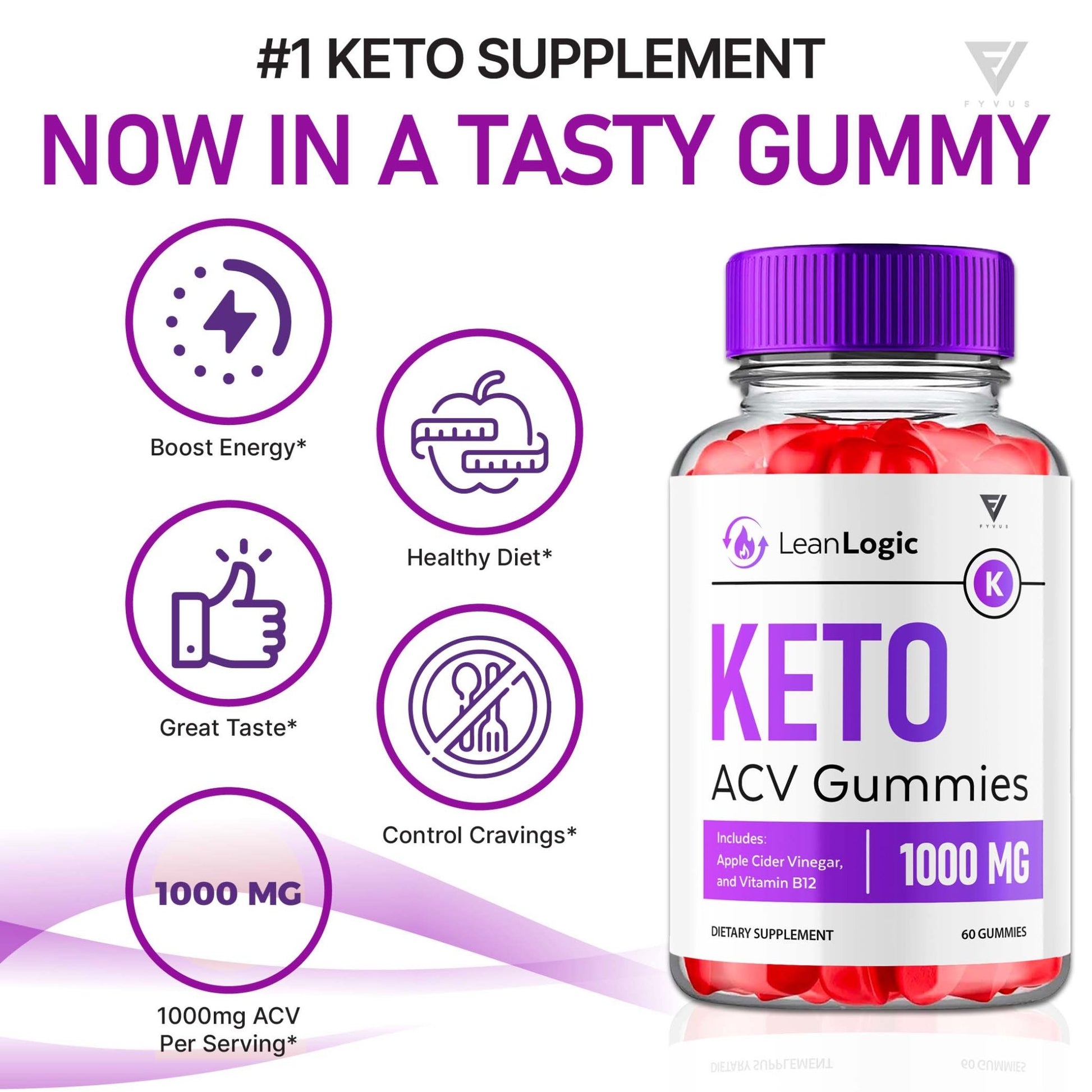 LeanLogic - Keto ACV Gummies - Vitamin Place