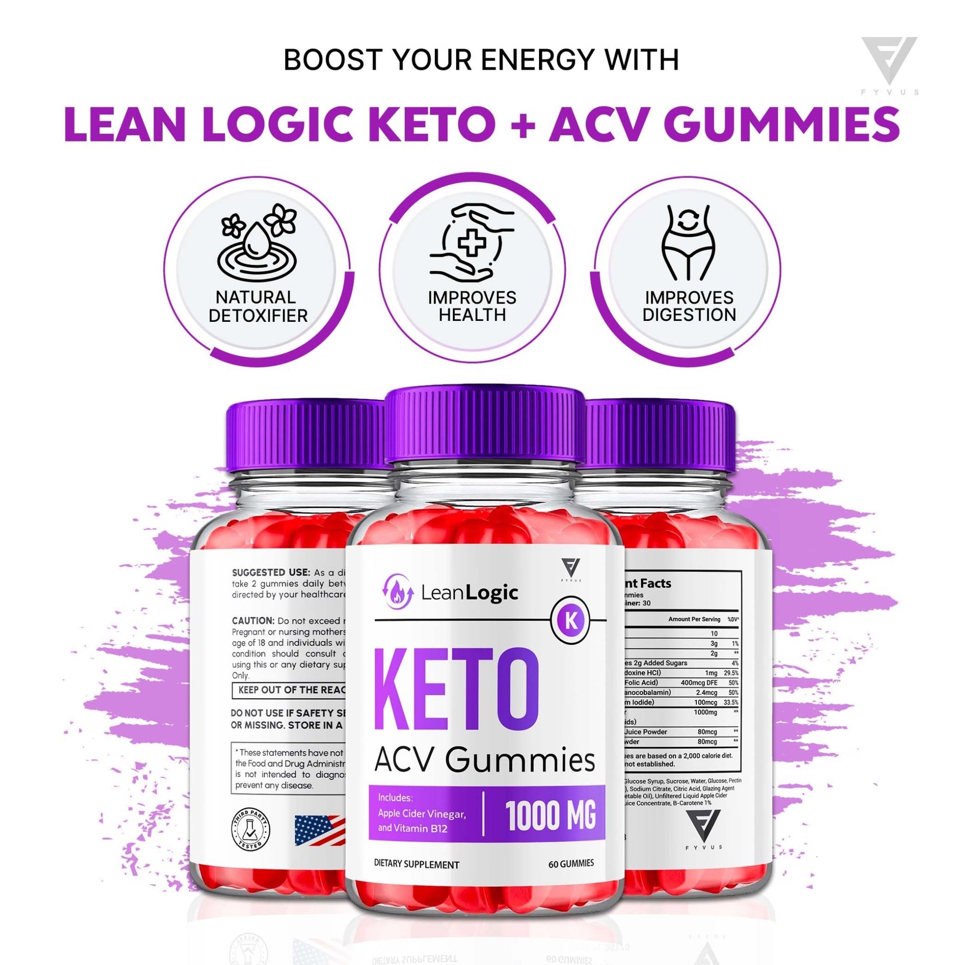 LeanLogic - Keto ACV Gummies - Vitamin Place