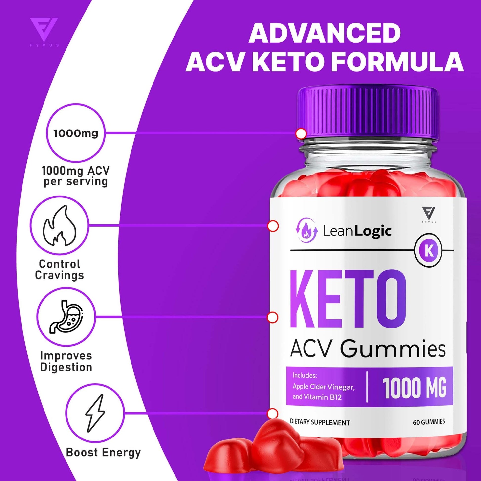 LeanLogic - Keto ACV Gummies - Vitamin Place