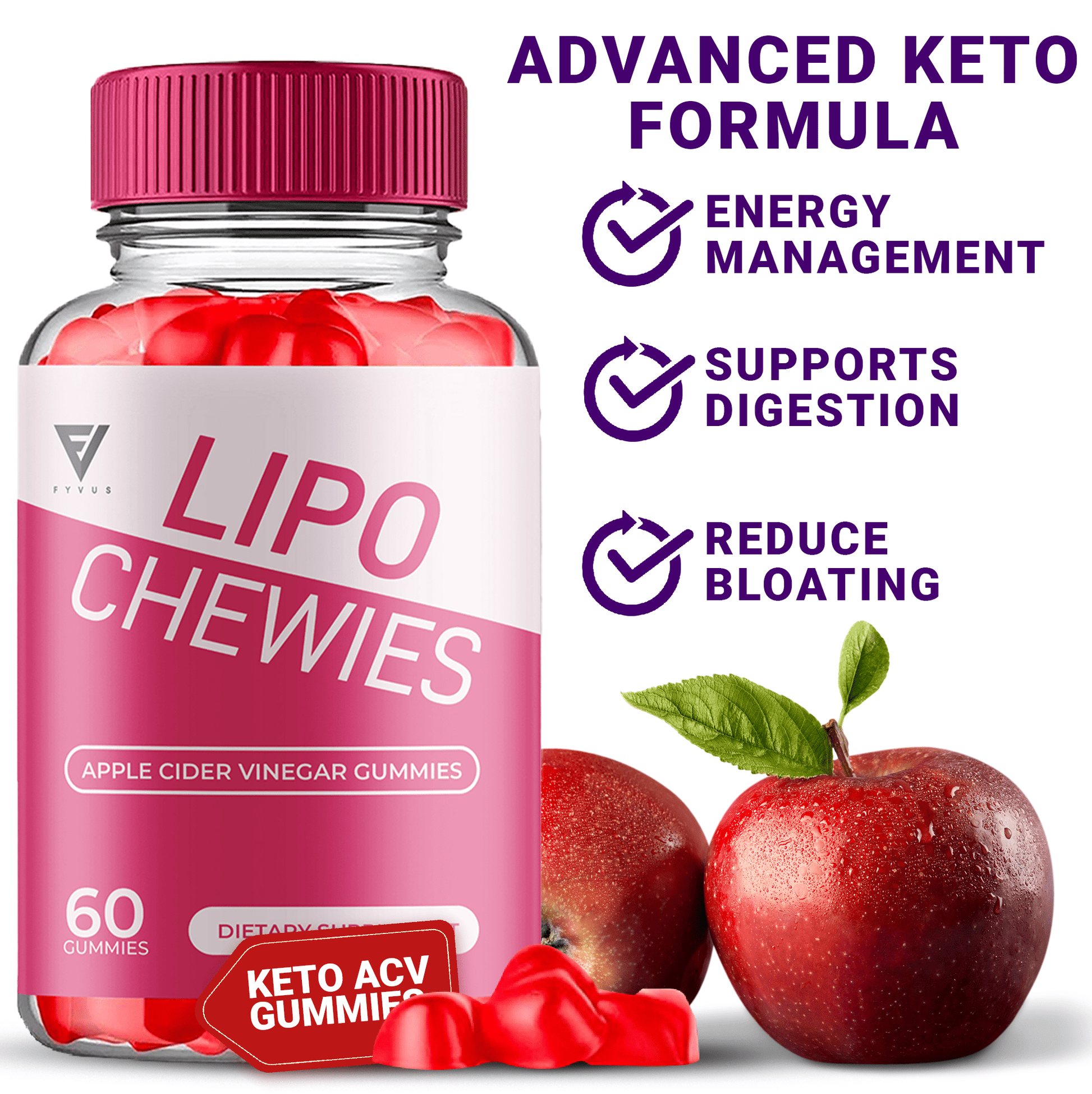 Lipo Chewies - Vitamin Place - Apple Cider Vinegar Gummies