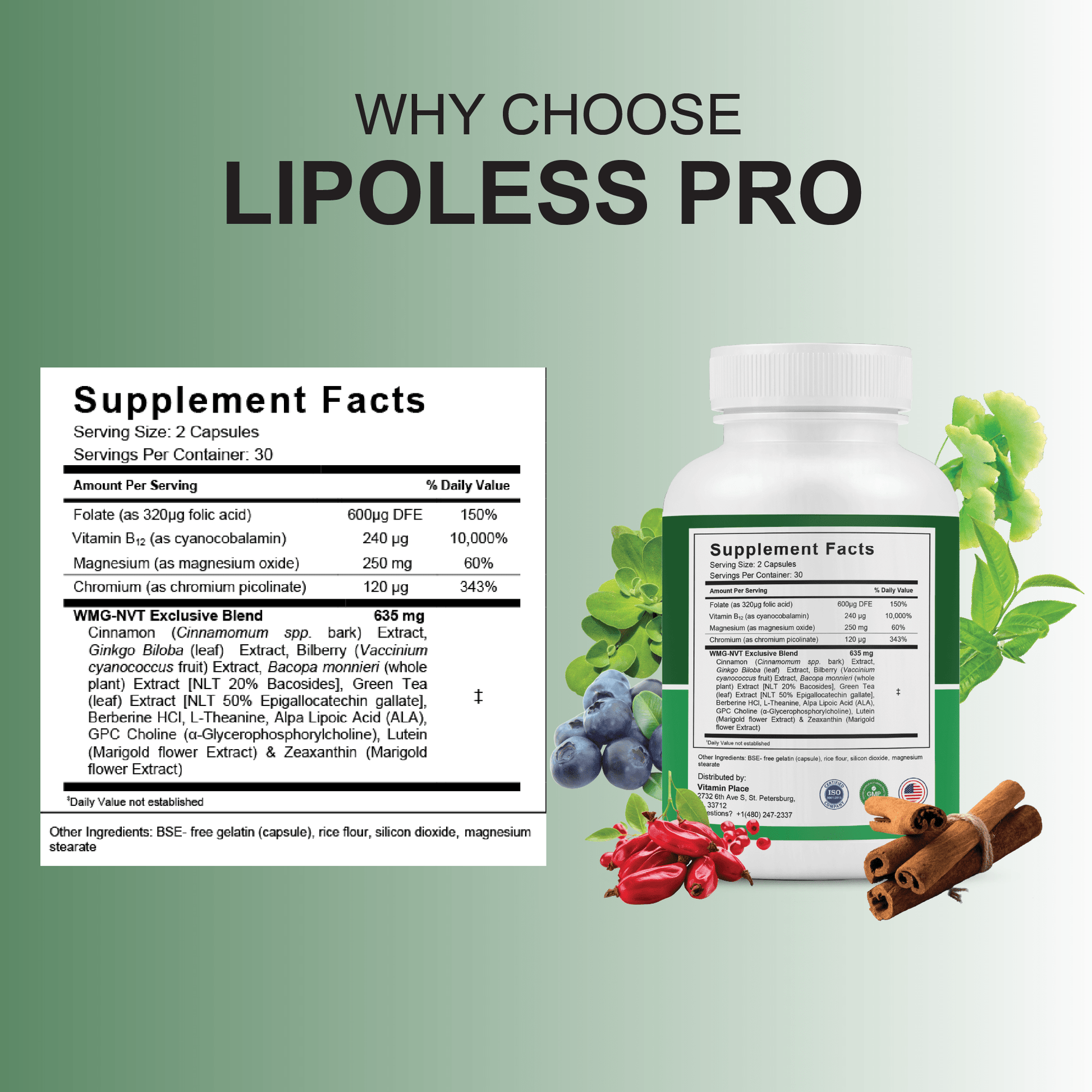 LipoLess Pro Capsules - Vitamin Place - Metabolism & Wellness