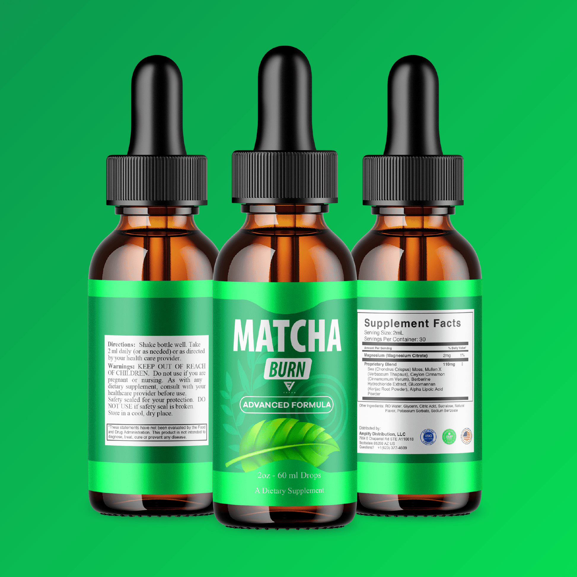 Matcha Burn Drops - Vitamin Place - Energy & Circulation