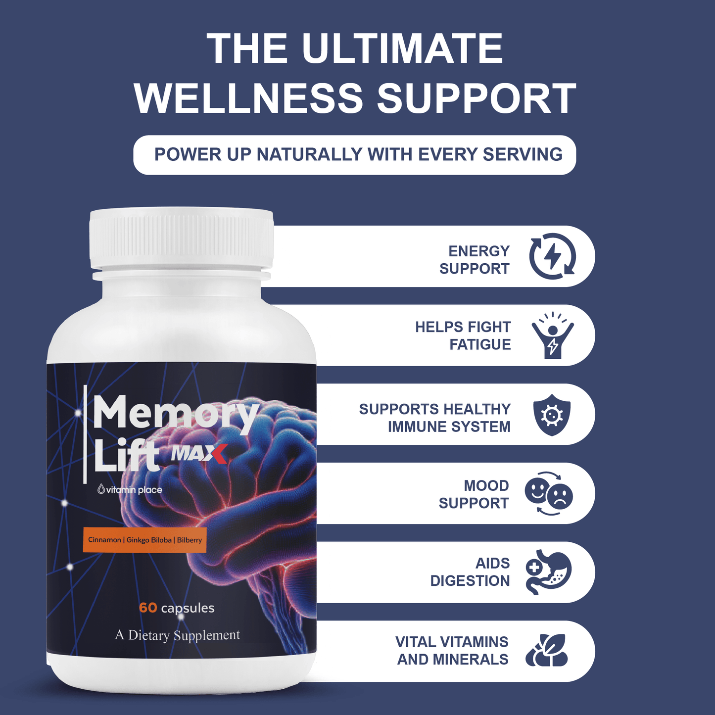 Memory Lift Capsules - Vitamin Place - Brain & Cognitive