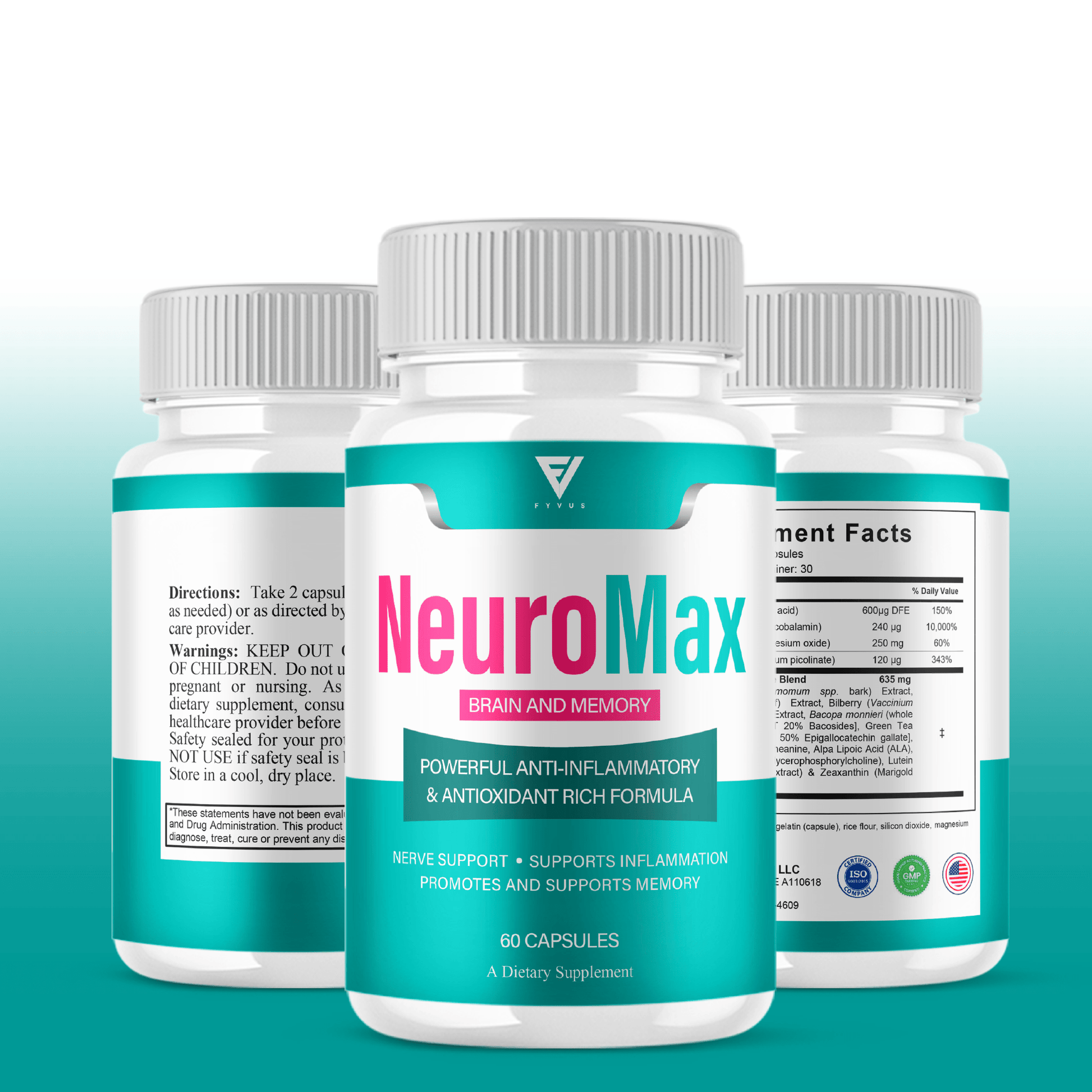NeuroMax Brain and Memory Capsules - Vitamin Place