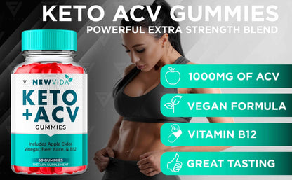 NewVida - Keto ACV Gummies - Vitamin Place - Apple Cider Vinegar Gummies