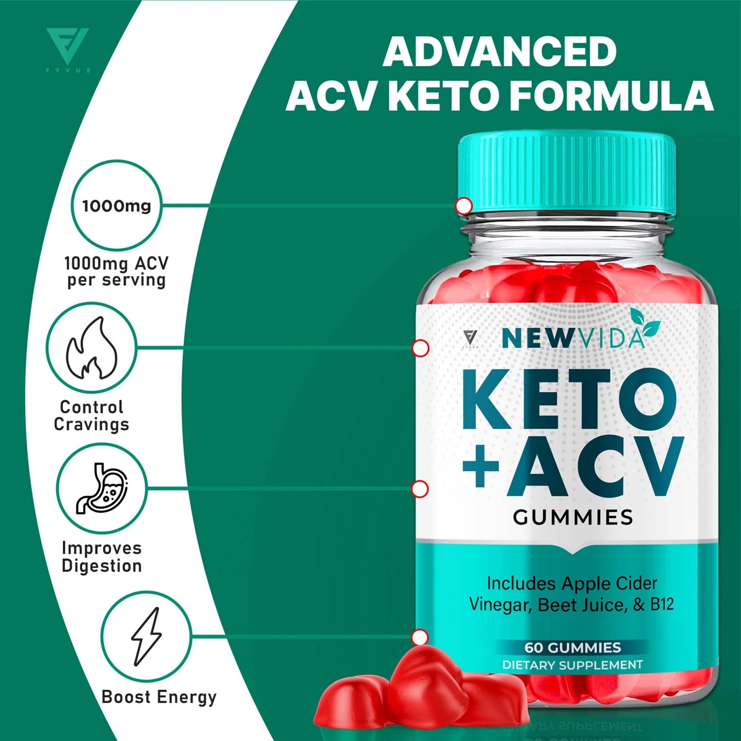 NewVida - Keto ACV Gummies - Vitamin Place