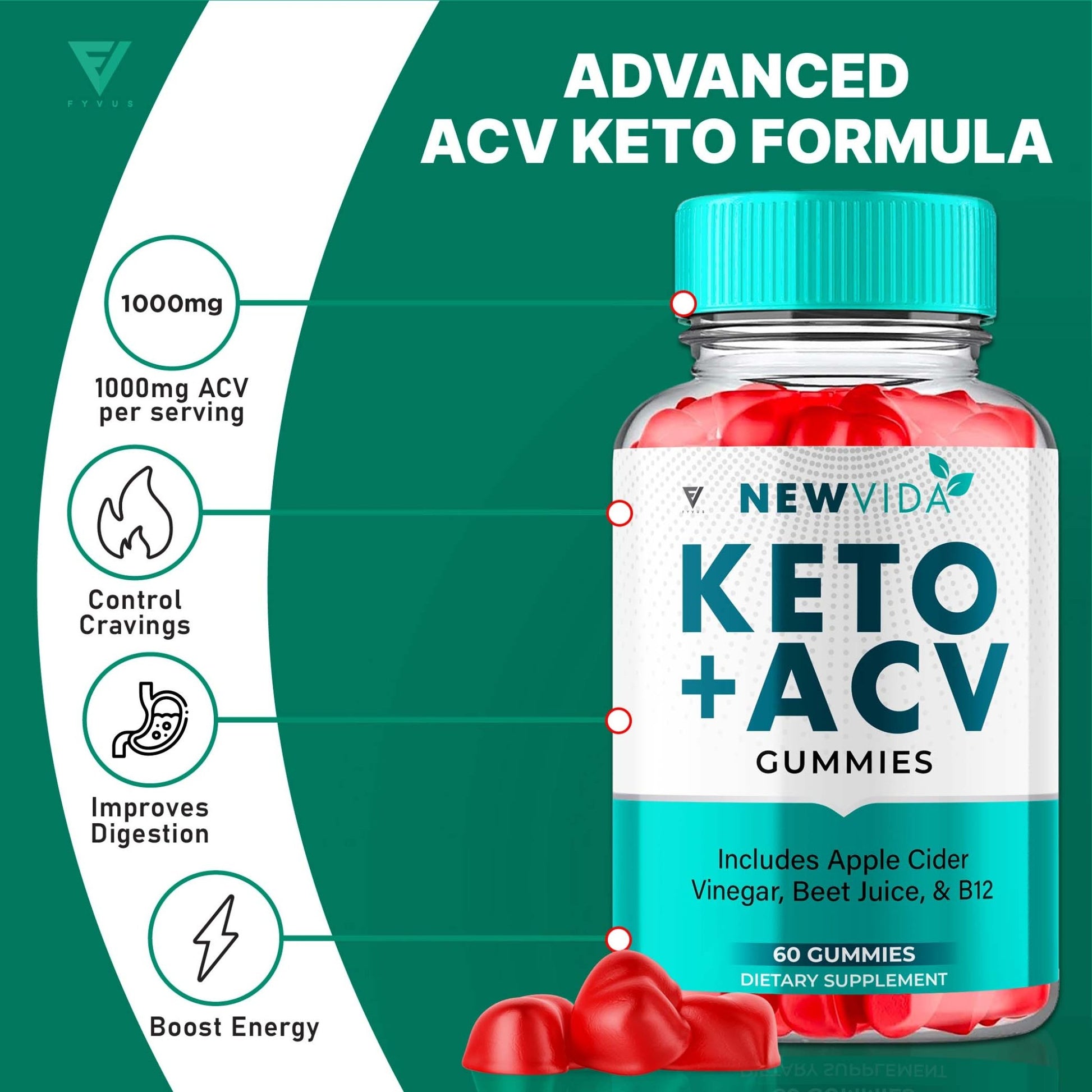 NewVida - Keto ACV Gummies - Vitamin Place