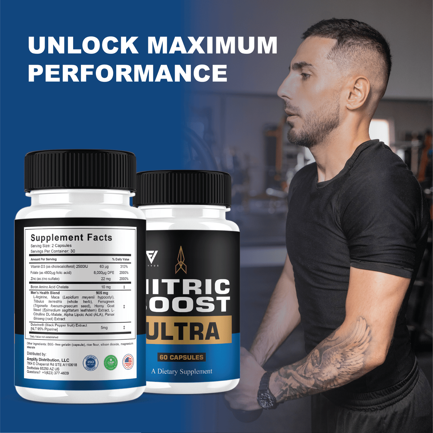 Nitric Boost Ultra Capsules - Vitamin Place - Sports Nutrition