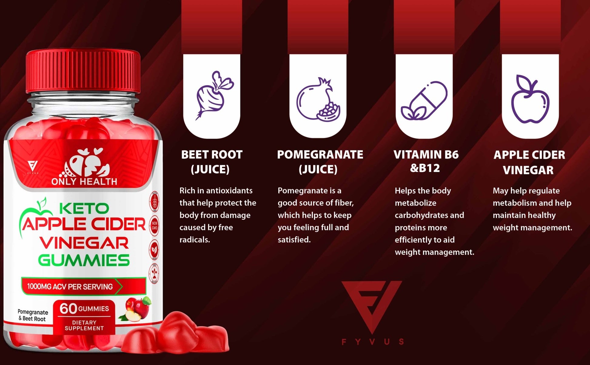 Only Health - Keto ACV Gummies - Vitamin Place
