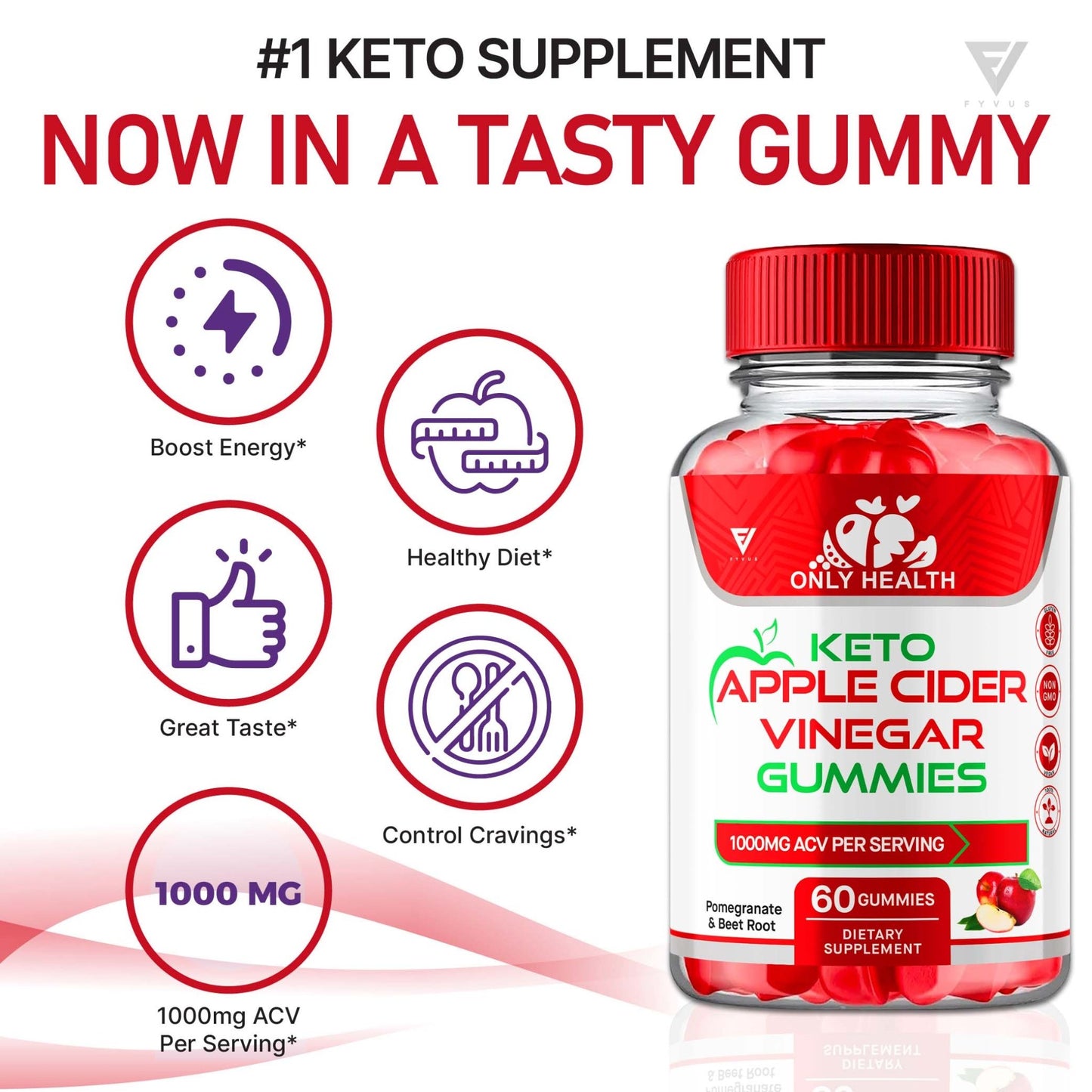 Only Health - Keto ACV Gummies - Vitamin Place