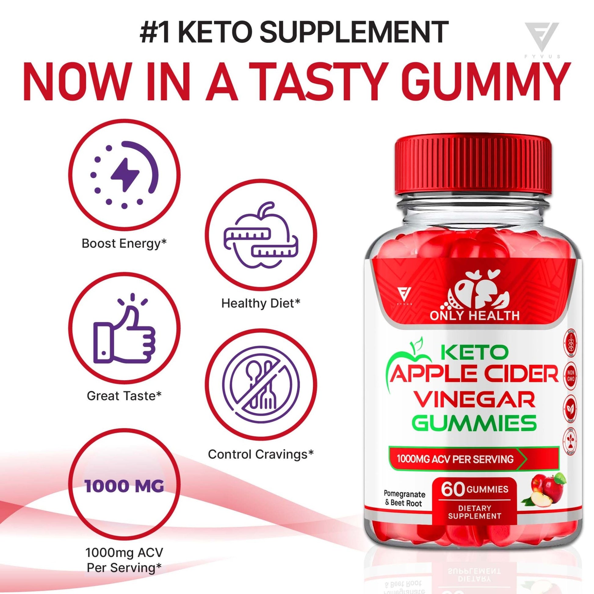 Only Health - Keto ACV Gummies - Vitamin Place