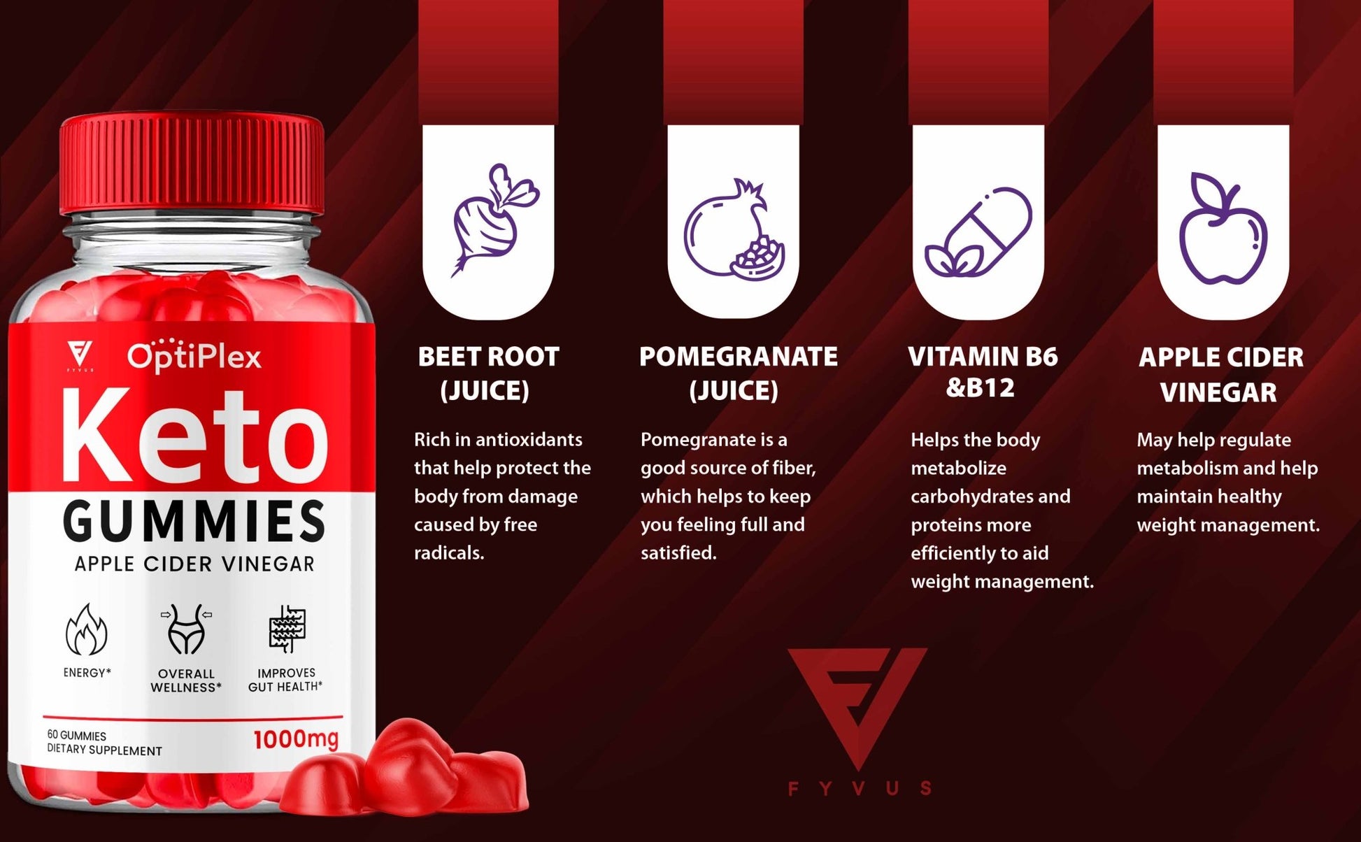 Optiplex - Keto ACV Gummies - Vitamin Place