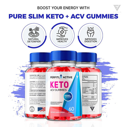 Perfitly Active - Keto ACV Gummies - Vitamin Place - Apple Cider Vinegar Gummies
