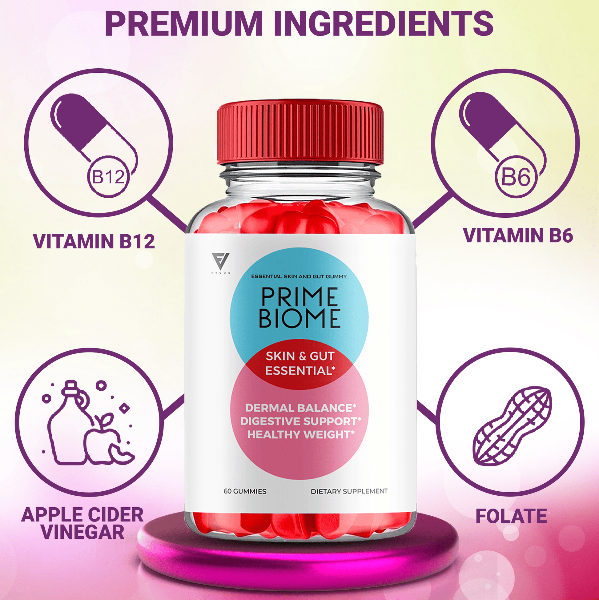 Prime Biome Gummies - Vitamin Place - Apple Cider Vinegar Gummies