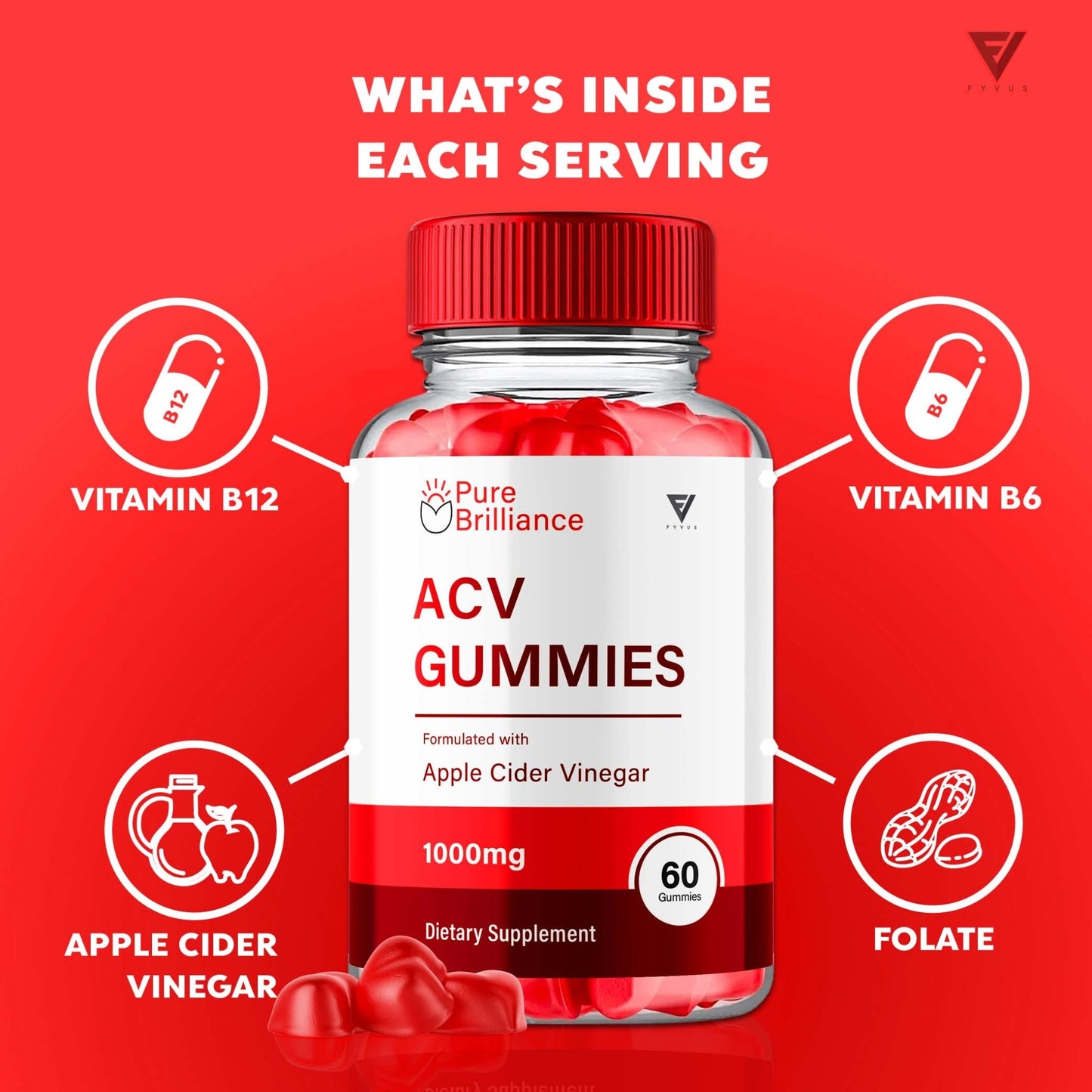 Pure Brilliance - Keto ACV Gummies - Vitamin Place