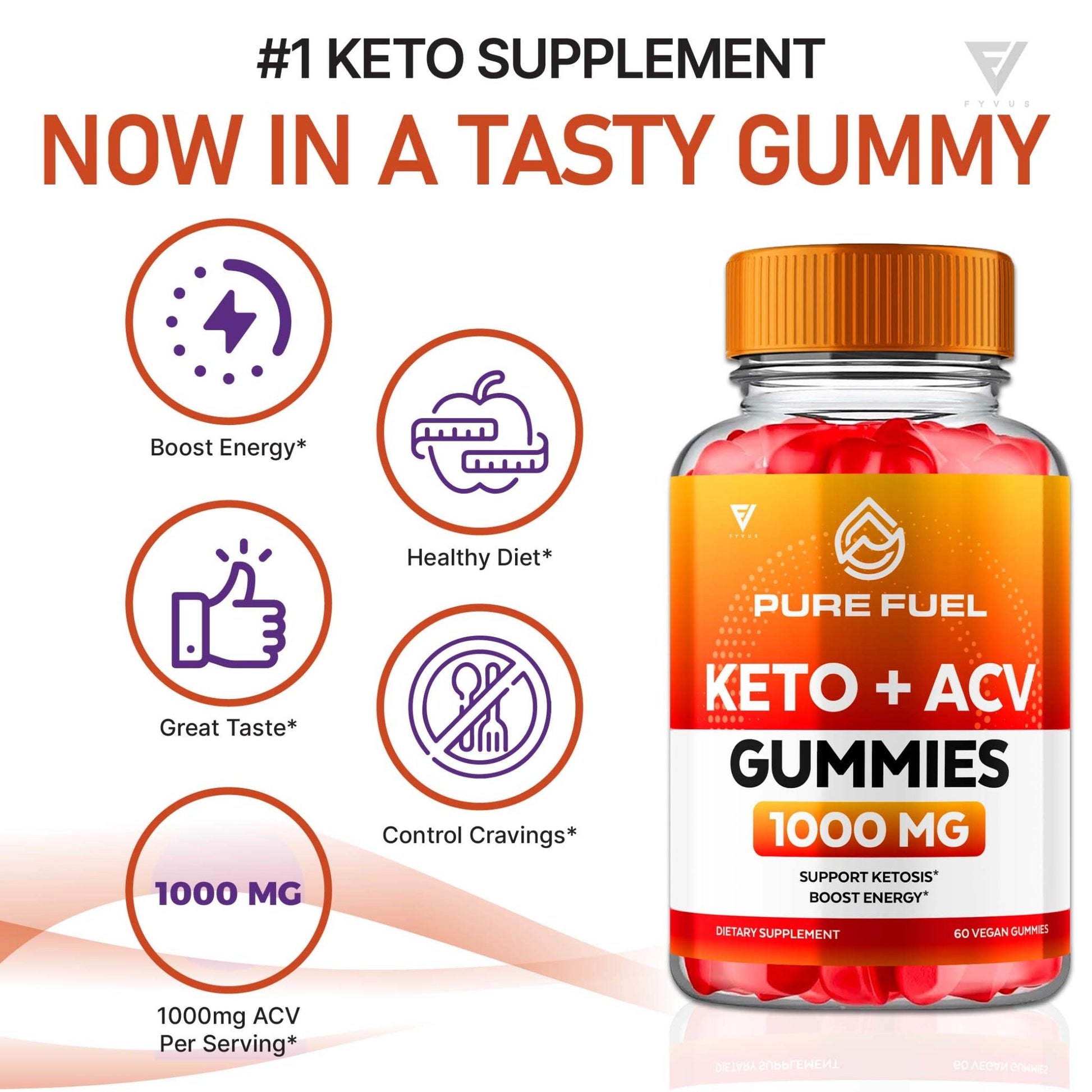 Pure Fuel - Keto ACV Gummies - Vitamin Place