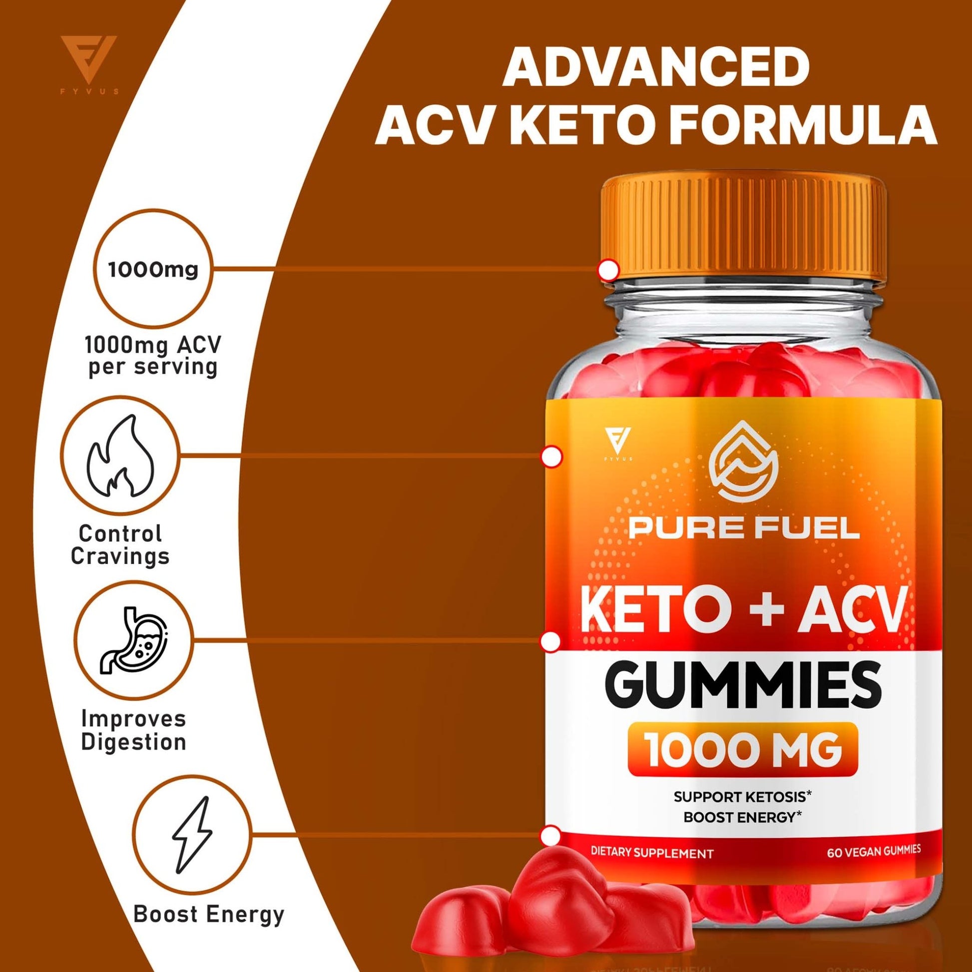Pure Fuel - Keto ACV Gummies - Vitamin Place