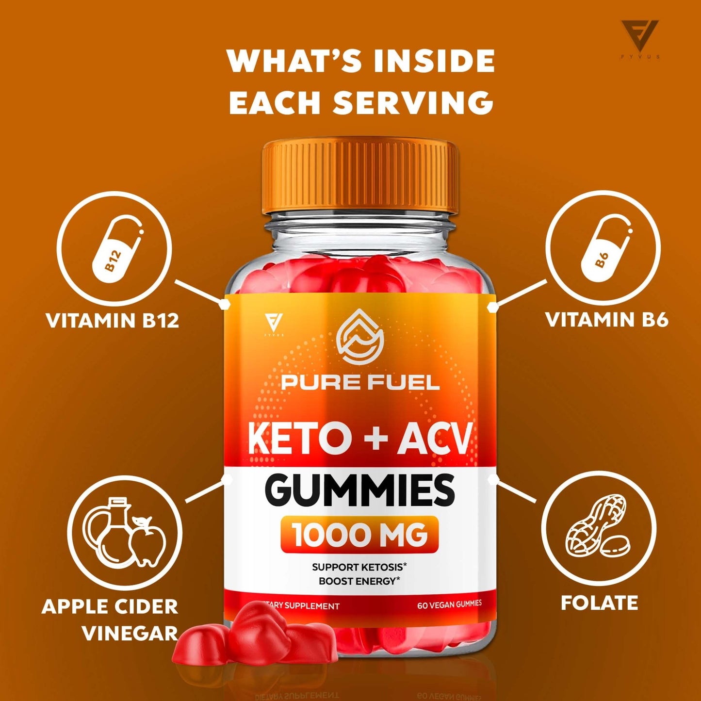 Pure Fuel - Keto ACV Gummies - Vitamin Place