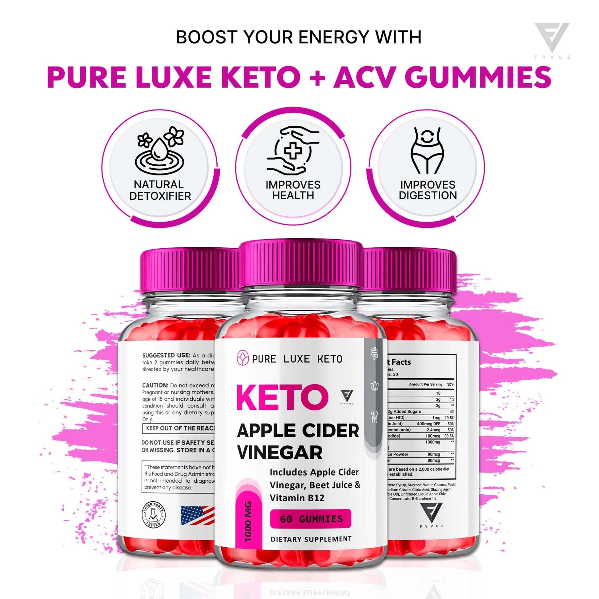 Pure Luxe - Keto ACV Gummies - Vitamin Place