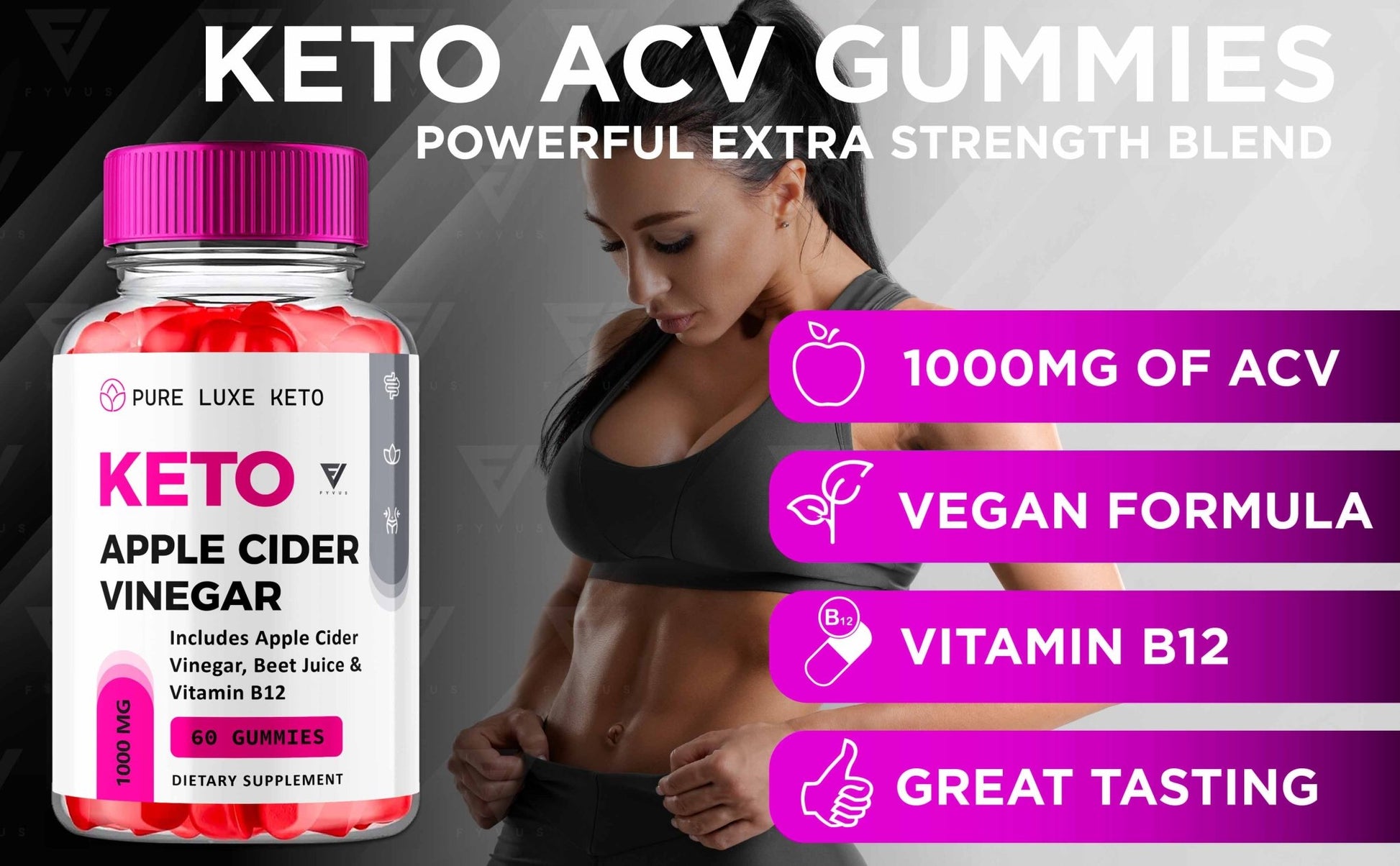 Pure Luxe - Keto ACV Gummies - Vitamin Place