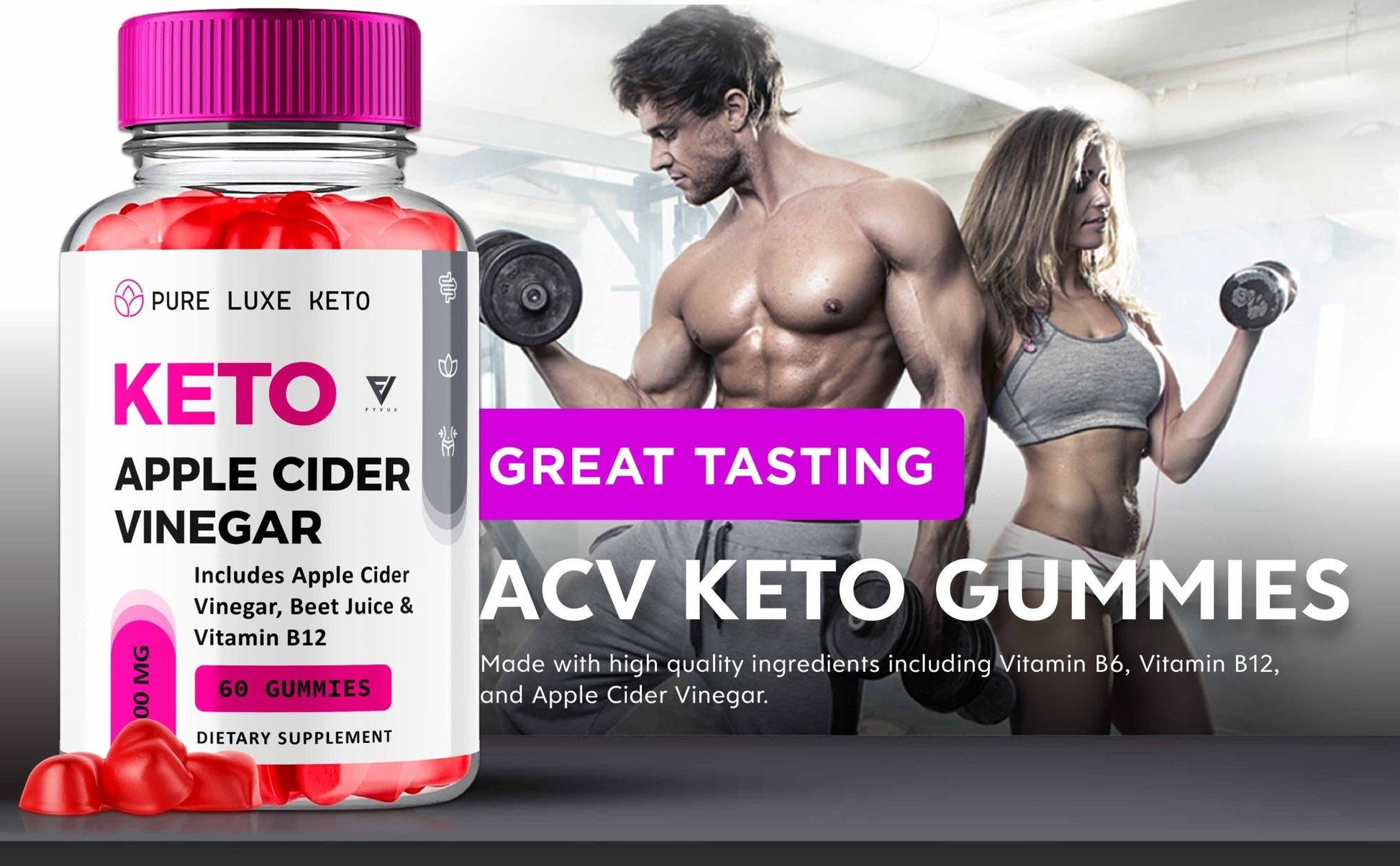 Pure Luxe - Keto ACV Gummies - Vitamin Place