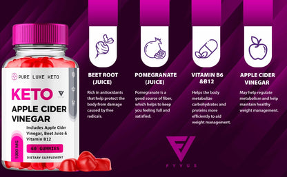 Pure Luxe - Keto ACV Gummies - Vitamin Place