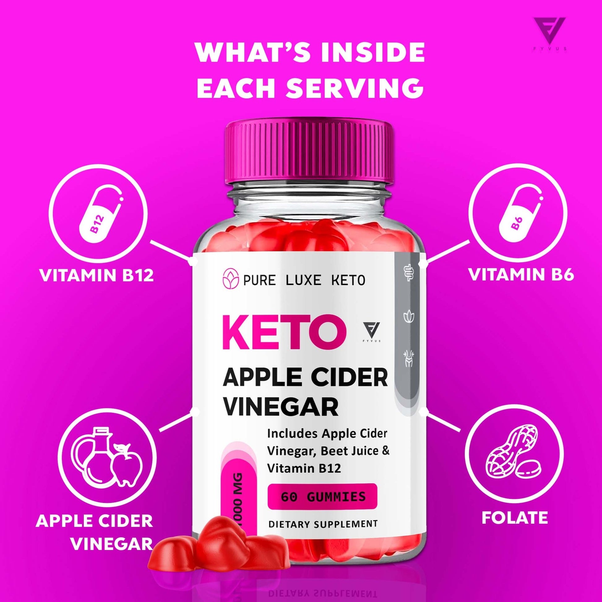 Pure Luxe - Keto ACV Gummies - Vitamin Place