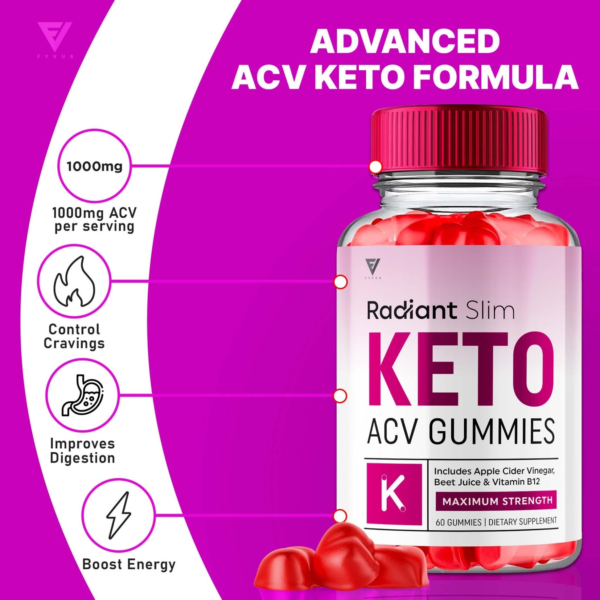 Radiant Slim - Keto ACV Gummies - Vitamin Place