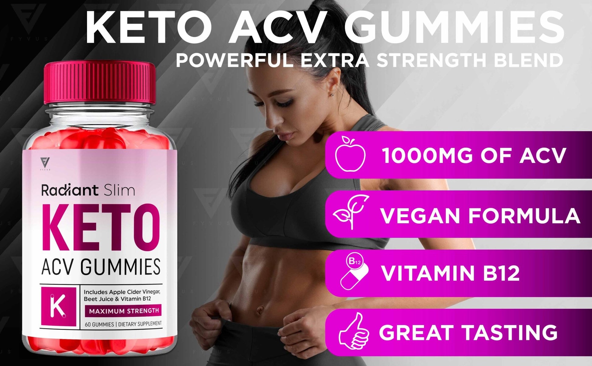 Radiant Slim - Keto ACV Gummies - Vitamin Place