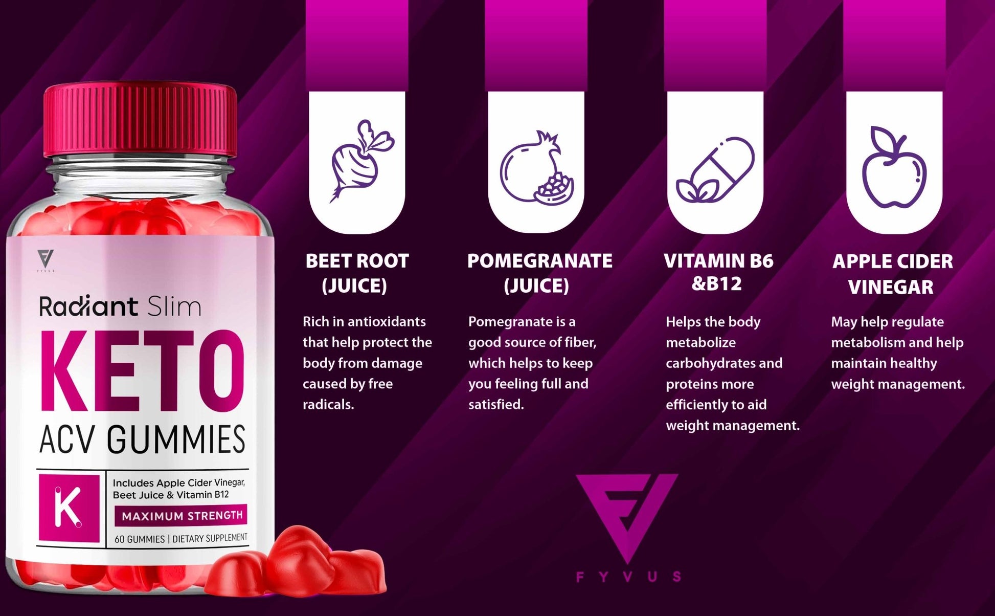 Radiant Slim - Keto ACV Gummies - Vitamin Place