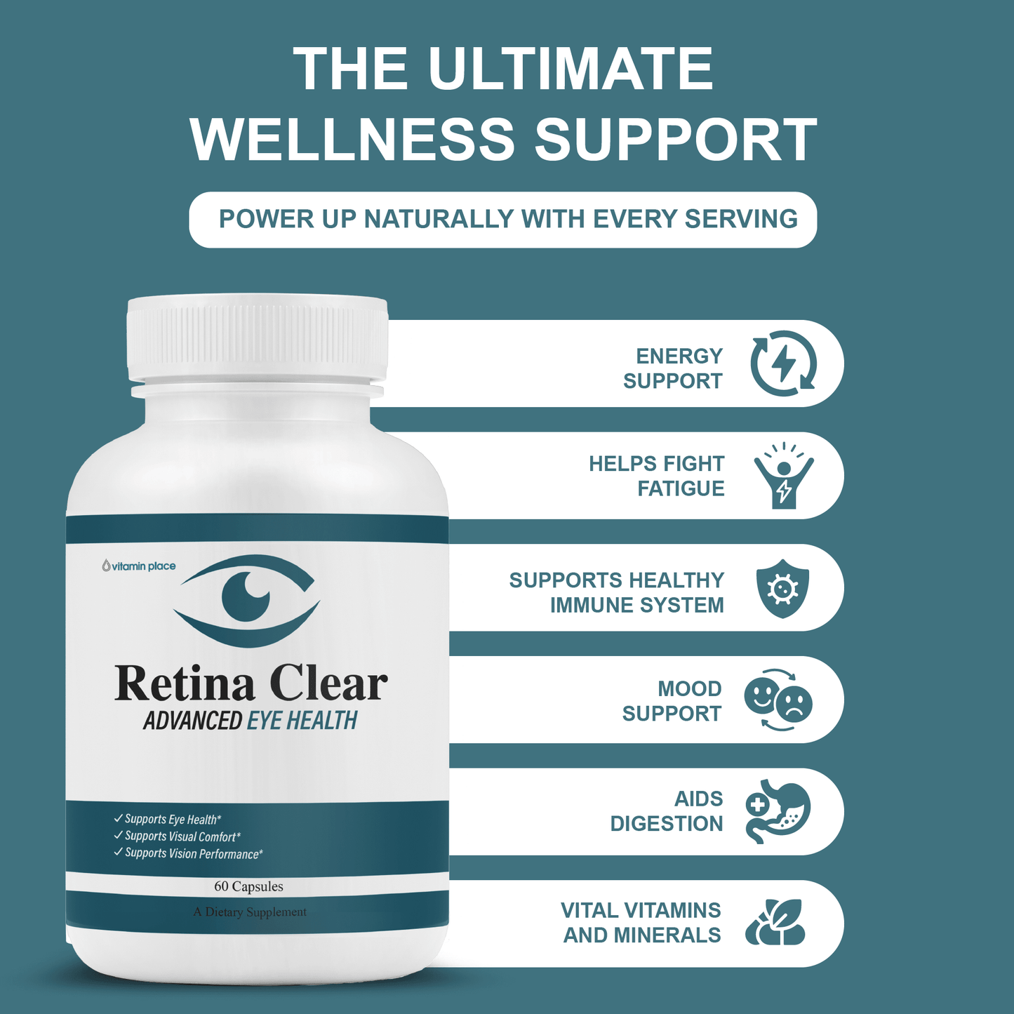 Retina Clear Advanced Eye Health Capsules - Vitamin Place - Brain & Cognitive