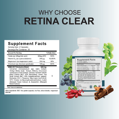 Retina Clear Advanced Eye Health Capsules - Vitamin Place - Brain & Cognitive