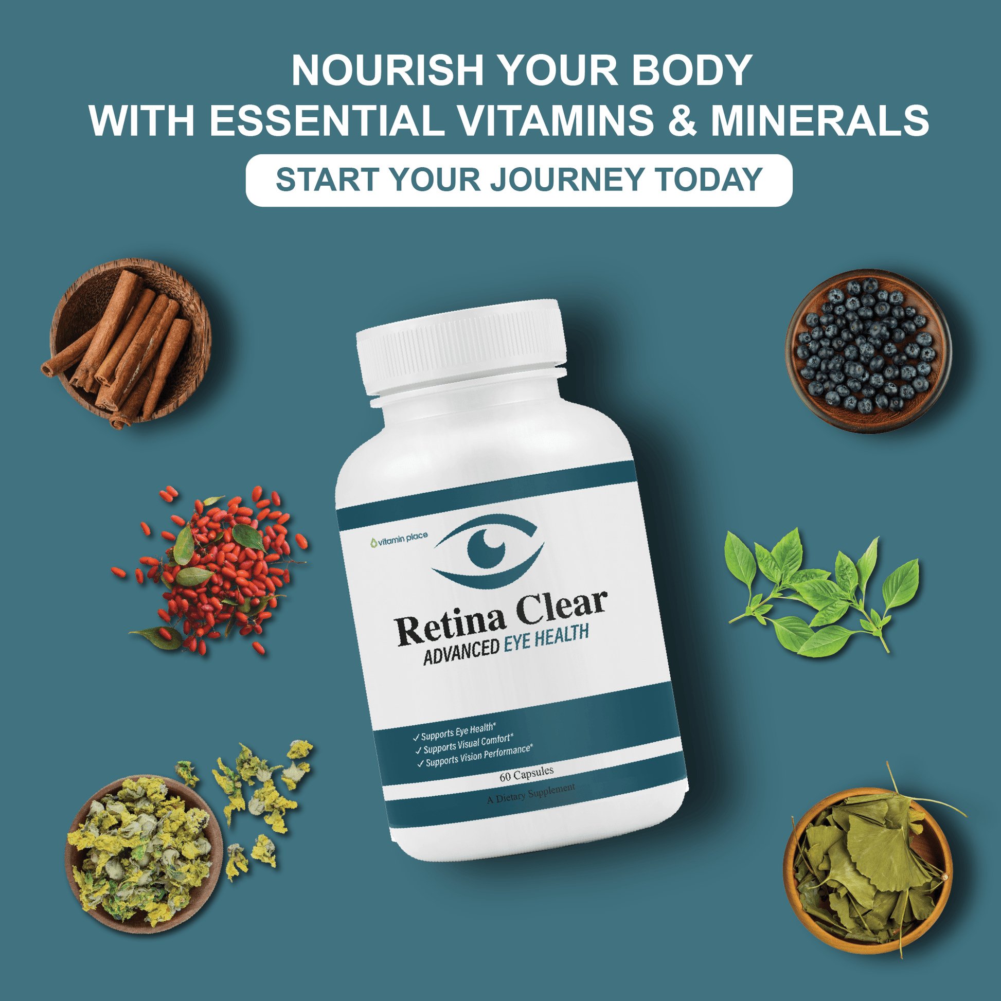 Retina Clear Advanced Eye Health Capsules - Vitamin Place - Brain & Cognitive