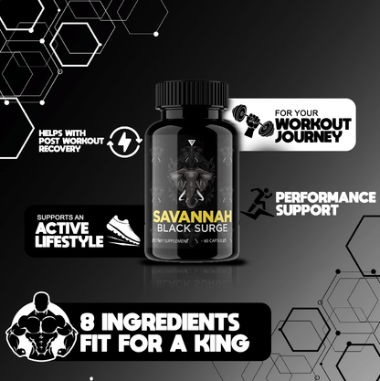 Savannah Black Surge Capsules - Vitamin Place - Sports Nutrition