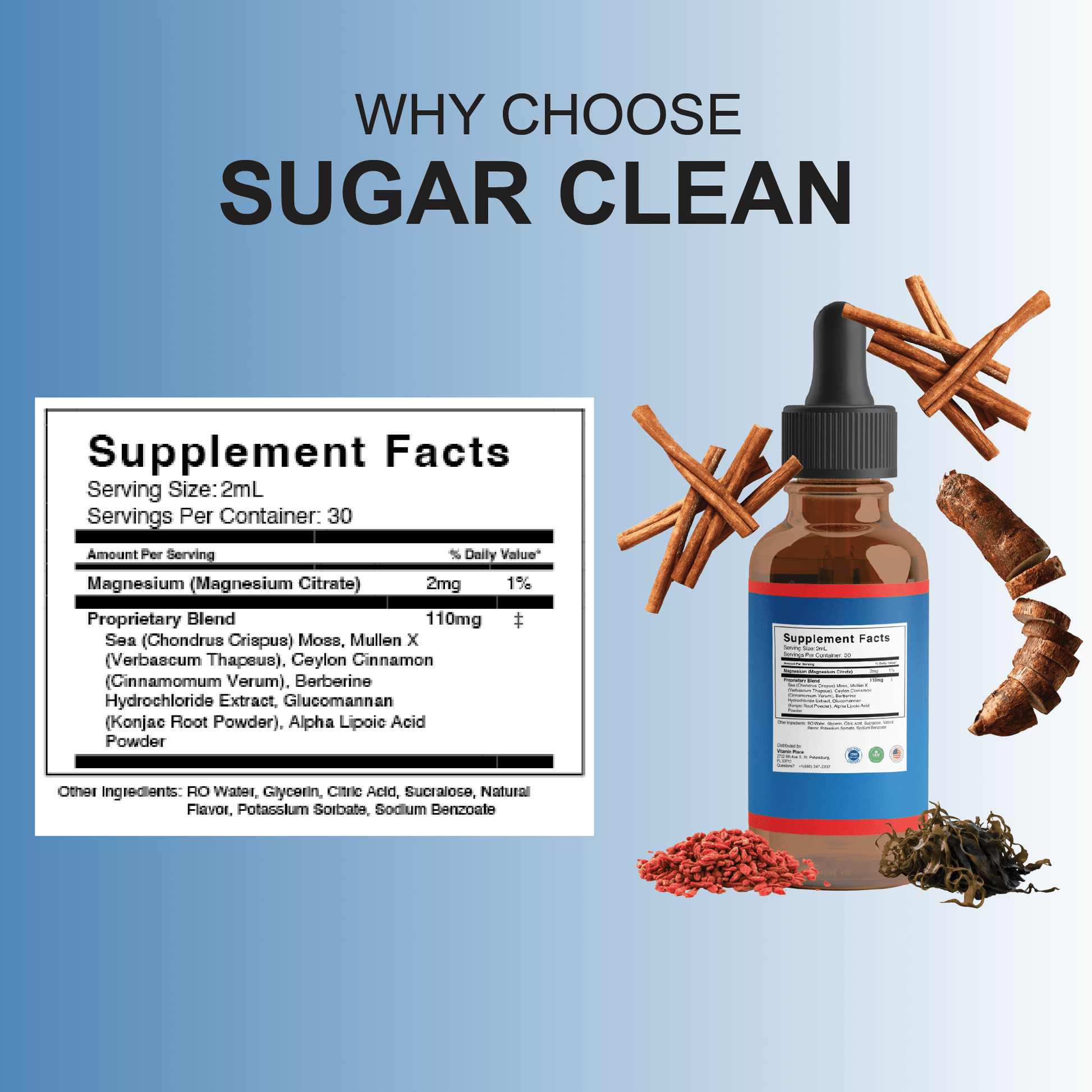 Sugar Clean Drops - Vitamin Place - Energy & Circulation
