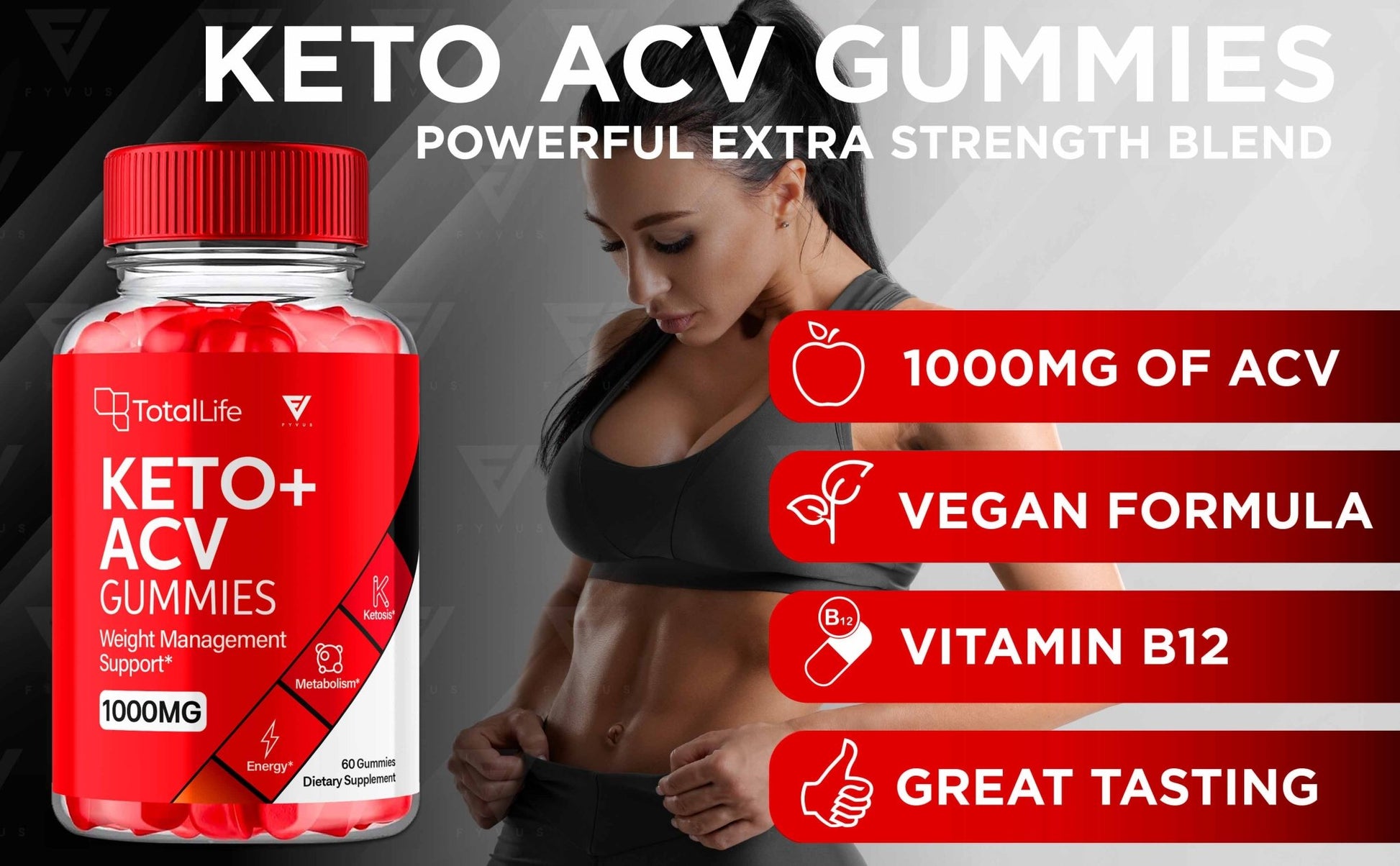 TotalLife - Keto ACV Gummies - Vitamin Place