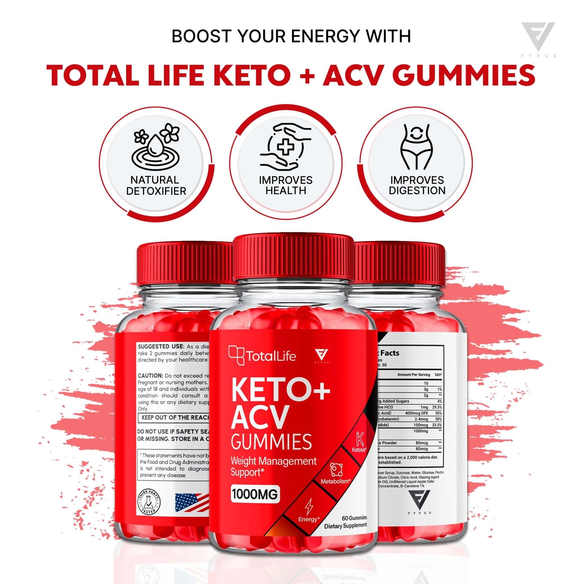 TotalLife - Keto ACV Gummies - Vitamin Place