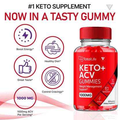 TotalLife - Keto ACV Gummies - Vitamin Place