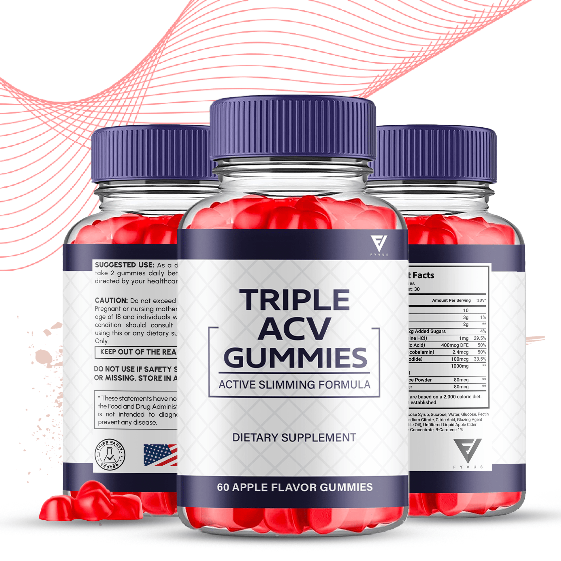 Triple Keto ACV Gummies - Vitamin Place - Apple Cider Vinegar Gummies