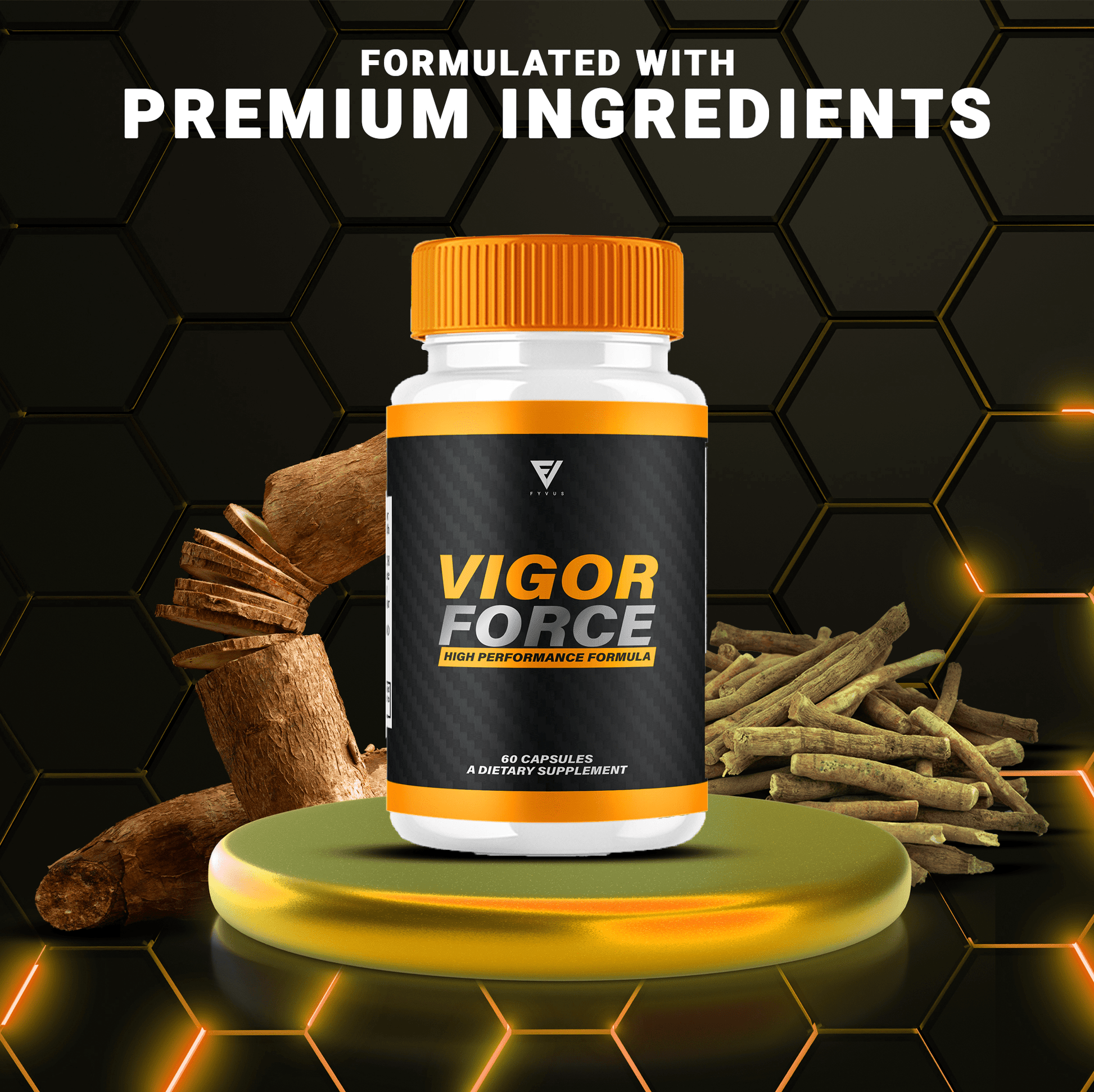 Vigor Force Men’s Wellness Capsules | Vitamin-Place