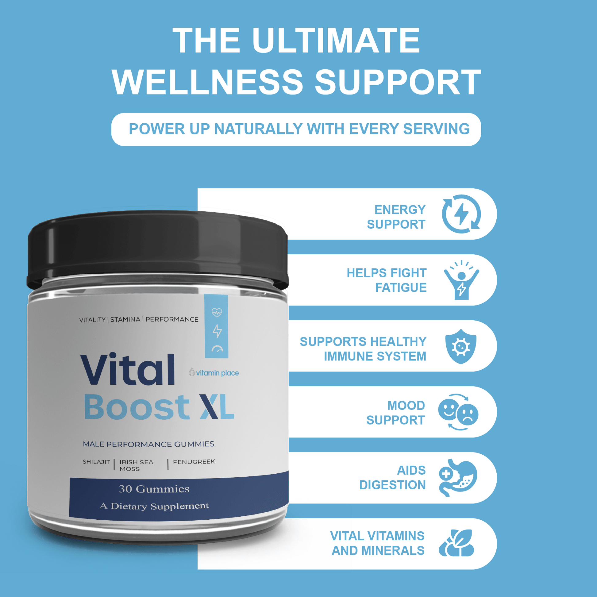 Vital Boost XL Gummies - Vitamin Place - Men's Health