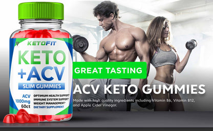 KetoFit - Keto ACV Gummies - Vitamin Place - Apple Cider Vinegar Gummies