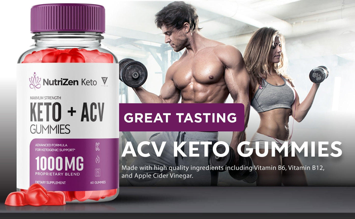 NutriZen Keto - Keto ACV Gummies - Vitamin Place